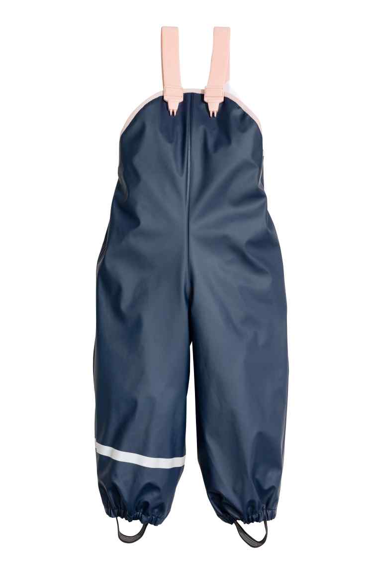 Rain trousers with braces